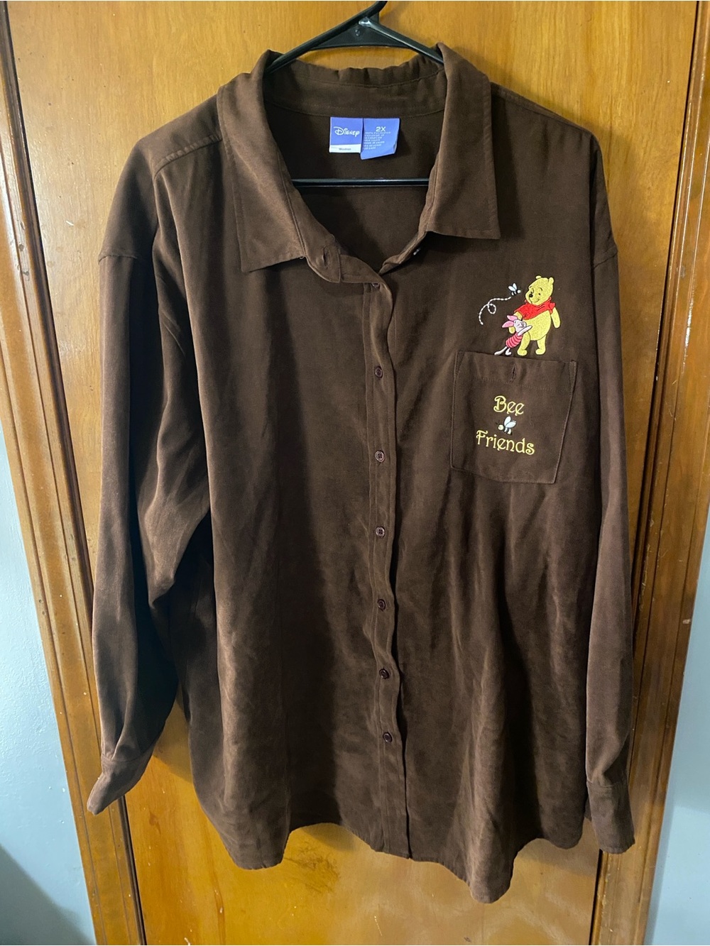 Winnie the Pooh Sueded Feel Button Down